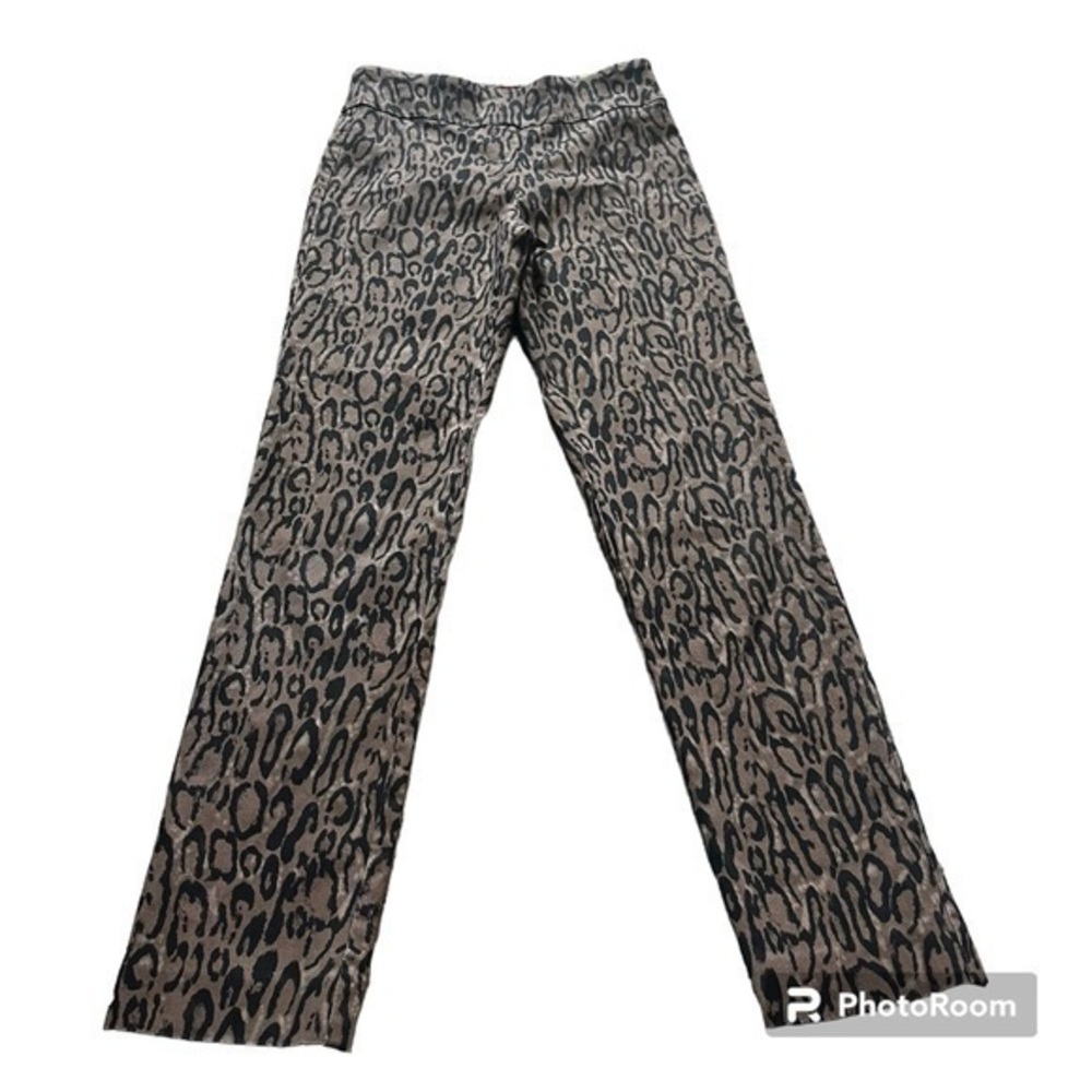 Krazy Larry animal cheetah print stretch pants